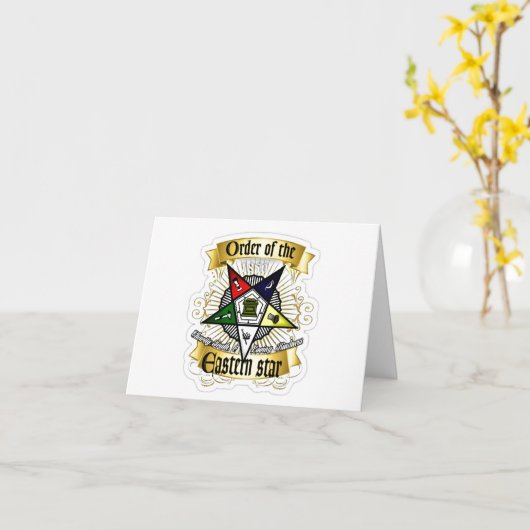 イースタンスターグリーティングカードの順序 カード (黄色い花)