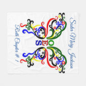 イースタンスターフリースブランケットのパーソナライズ フリースブランケット (正面(横))