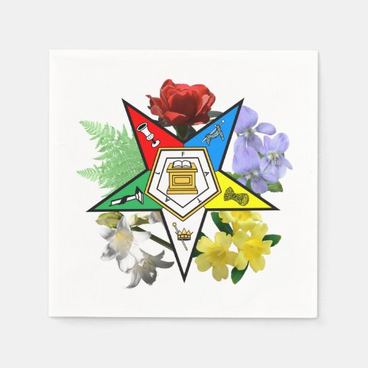 イースタンスターフローラナプキンス スタンダードカクテルナプキン (正面)