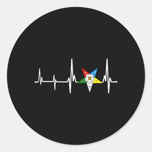 イースタンスター母のOes Hebeatスター順 ラウンドシール (正面)