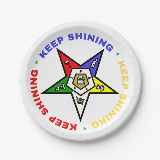 イースタンスター紙プレート ペーパープレート (正面)