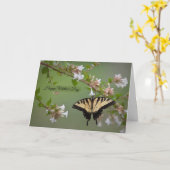 イースタンタイガーアゲハチョウマザーズデイカード カード (黄色い花)