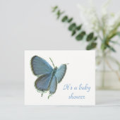イースタンテールブルーバタフライベビー招待状 招待状 (スタンド正面)