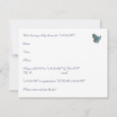 イースタンテールブルーバタフライベビー招待状 招待状 (裏面)