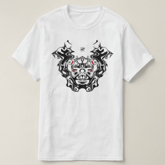 イースタンデーモンダブル顔v1 tシャツ (デザイン正面)