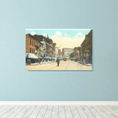 イースタンビューオブコート通りfrom Water通り キャンバスプリント (インサイチュ (ウッドフロア))