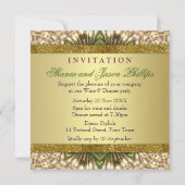 イースタンピーコックフェザーズディナーパーティの招待状 招待状 (裏面)