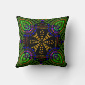 イースタンフュージョン部族ろうけつ染めクッション枕 クッション (裏面)