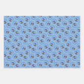 イースタンブルーバードオンバードバードアートオリジナル ラッピングペーパーシート (正面)