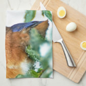 イースタンブルーバードキッチンタオルマシュー6:26 キッチンタオル (四つ折り)