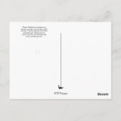 イースタンブルーバードハウスの温暖化 ポストカード (裏面)