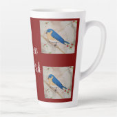 イースタンブルーバード深いレッド カフェラテマグ (右)