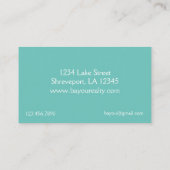 イースタンペリカンバイユーサザン水鳥バード 名刺 (裏面)