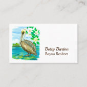 イースタンペリカンバイユーサザン水鳥バード 名刺 (正面)