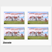 イースタンポイントライトハウス、マサチューセッツ州ステッカー 長方形シール (シート)