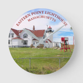 イースタンポイントライトハウス、マサチューセッツ時計 ラウンド壁時計