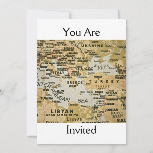 イースタンマ地中海のップ招待状 招待状 (正面)