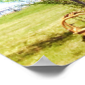 イースタンレッドバドはイースタンレッドシダーの隣に立つ ポスター (角)