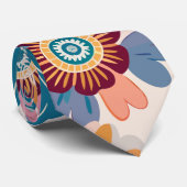 イースタンレトロフローラパステルカスタムパタン ネクタイ (ロール)