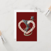 イースタン中国のドラゴンパールハート カード (正面/裏面インサイチュ)