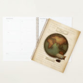 イースタン・アンド・ウェスタン・セミフェレスの地図カスタムスチームパンク プランナー手帳 (ディスプレー)