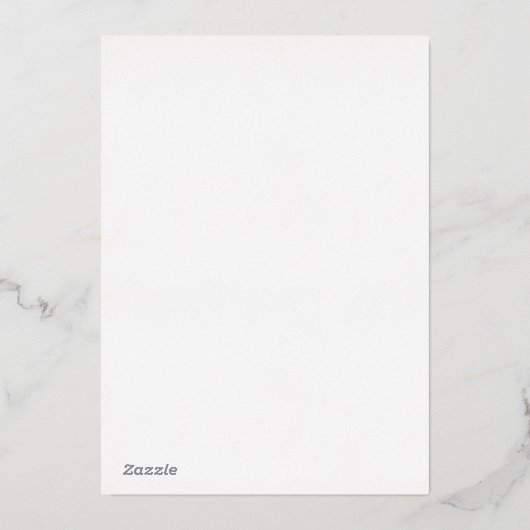 イースタン・イリノイ大学のロゴマーク 箔招待状 (裏面)