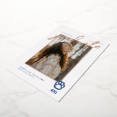 イースタン・イリノイ・パンサーズの足跡 & EIU 箔招待状 (回転した状態)