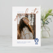 イースタン・イリノイ・パンサーズの足跡 & EIU 箔招待状 (立ち正面)