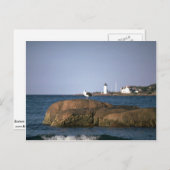 イースタン・ポイント灯台、マサチューセッツ州グロスター ポストカード (正面/裏面)