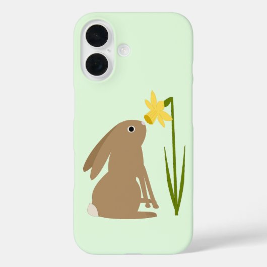 イースターうさぎと水仙の花 Case-Mate iPhoneケース (裏面)