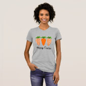 イースターうさぎのかわいいニンジンTシャツ Tシャツ (正面フル)