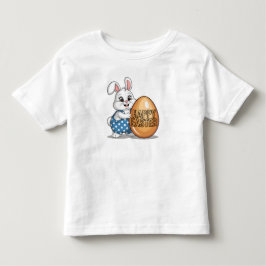 イースターうさぎのドット模様 トドラーTシャツ