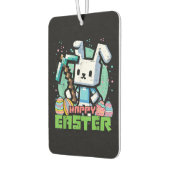 イースターうさぎのピクセルゲーム カーエアーフレッシュナー (左)