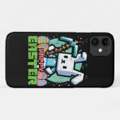 イースターうさぎのピクセルゲーム Case-Mate iPhoneケース (裏面(横))
