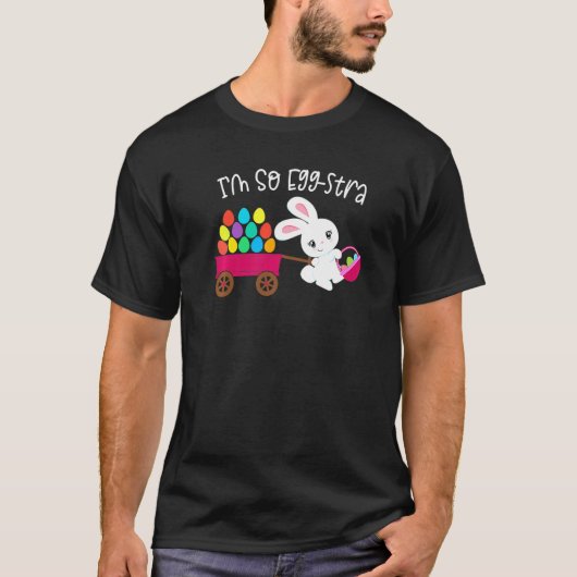 イースターうさぎの卵ハントバスケットの名言 Tシャツ (正面)