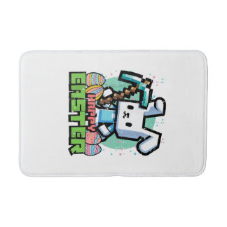 イースターうさぎピクセル ゲーム ゲーマー 少年 バスマット