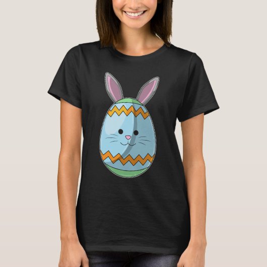 イースターうさぎ イースターエッグ Tシャツ (正面)