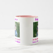 イースターおばあちゃん最高のよのEver Kids写真 ツートーンマグカップ (中央)