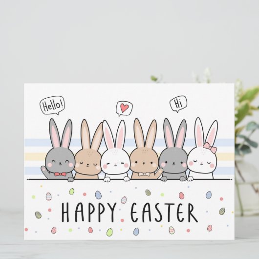 イースターおめでとうございます カード (スタンド正面)