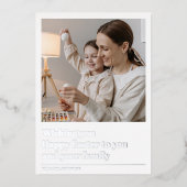 イースターおめでとうございます | フォトギフト | 本物のホイル 箔シーズンカード (正面)