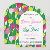 イースターおめでとうございます。 招待状 (正面/裏面)