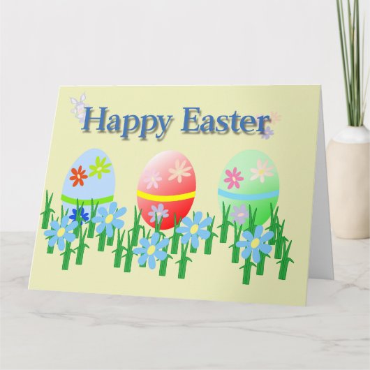 イースターおめでとうのグリーティングカード カード (正面)