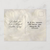 イースターおめでとう かわいい赤ちゃんニワトリのパレードだよ ポストカード (裏面)