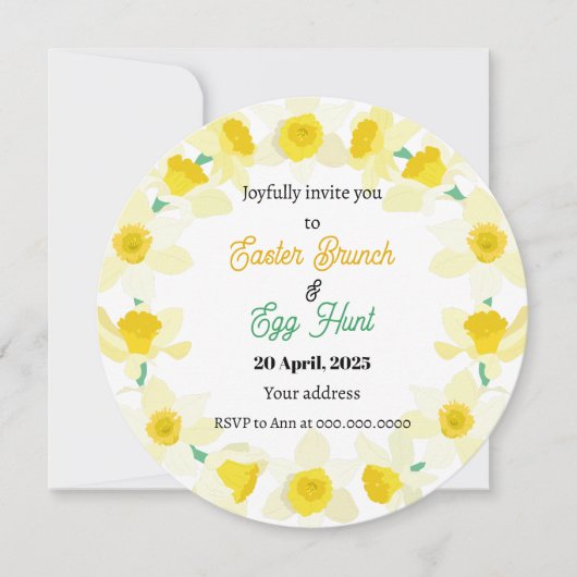 イースターおめでとう ご招待 (正面)