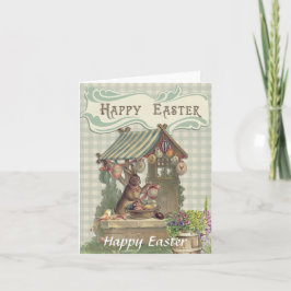 イースターおめでとう  イースターカードのヴィンテージ写真 カード