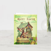 イースターおめでとう イースターカードのヴィンテージ写真 カード (裏面)