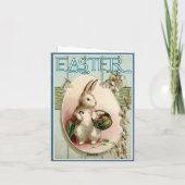 イースターおめでとう　イースターカードのヴィンテージ写真 カード (裏面)