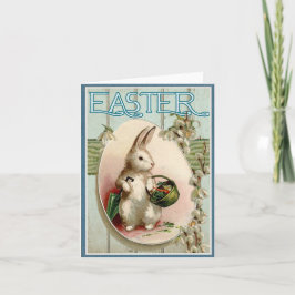 イースターおめでとう　イースターカードのヴィンテージ写真 カード