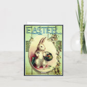 イースターおめでとう　イースターカードのヴィンテージ写真 カード (裏面)