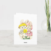 イースターおめでとう イースターカードのヴィンテージ写真 カード (裏面)